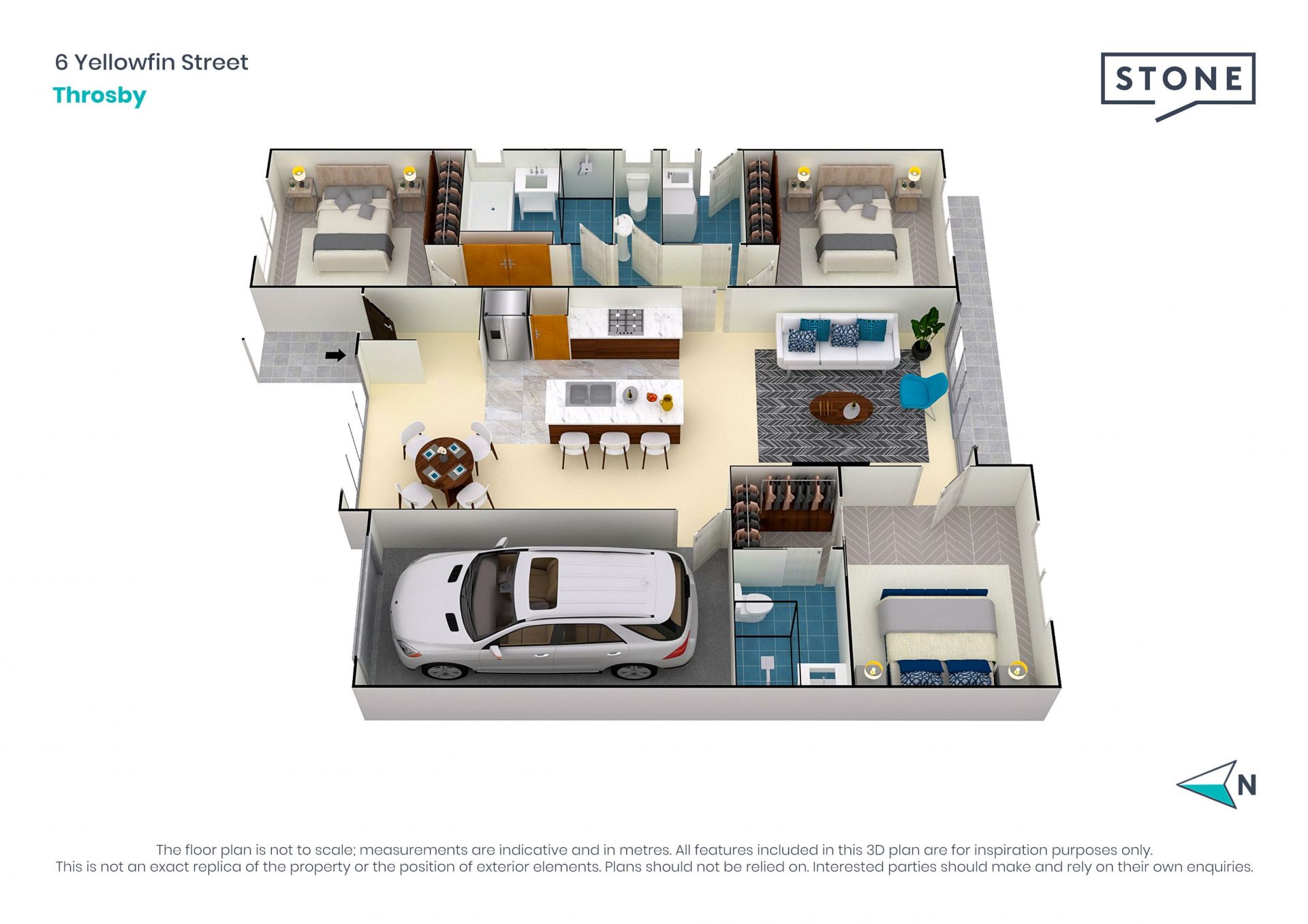 Modern 3 bedroom home only metres from Throsby School