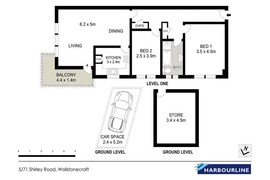 Oversized 2 bedroom apartment in a fantastic location