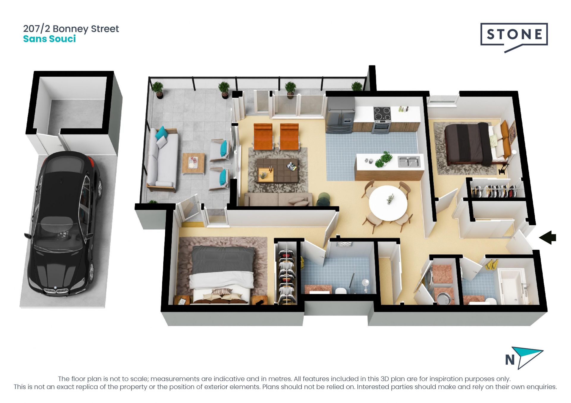 Bright and tranquil living in the modern 'Palais' community