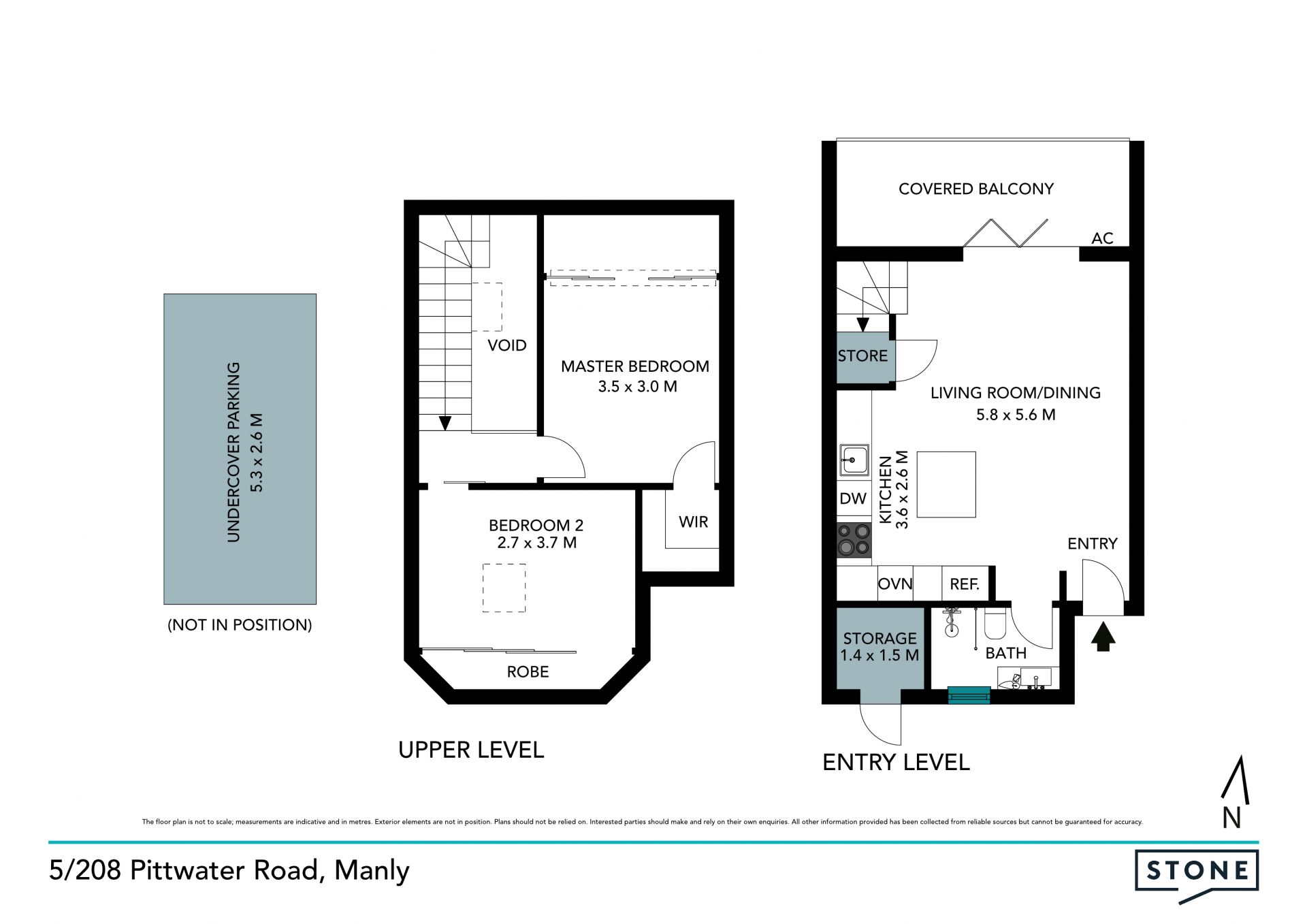 Sunlit dual level luxury apartment near the beach