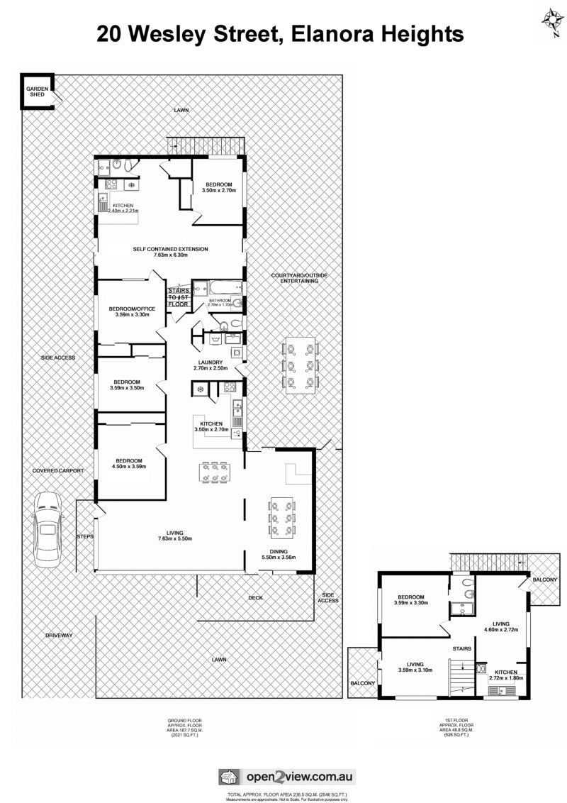 Family home with extra accommodation