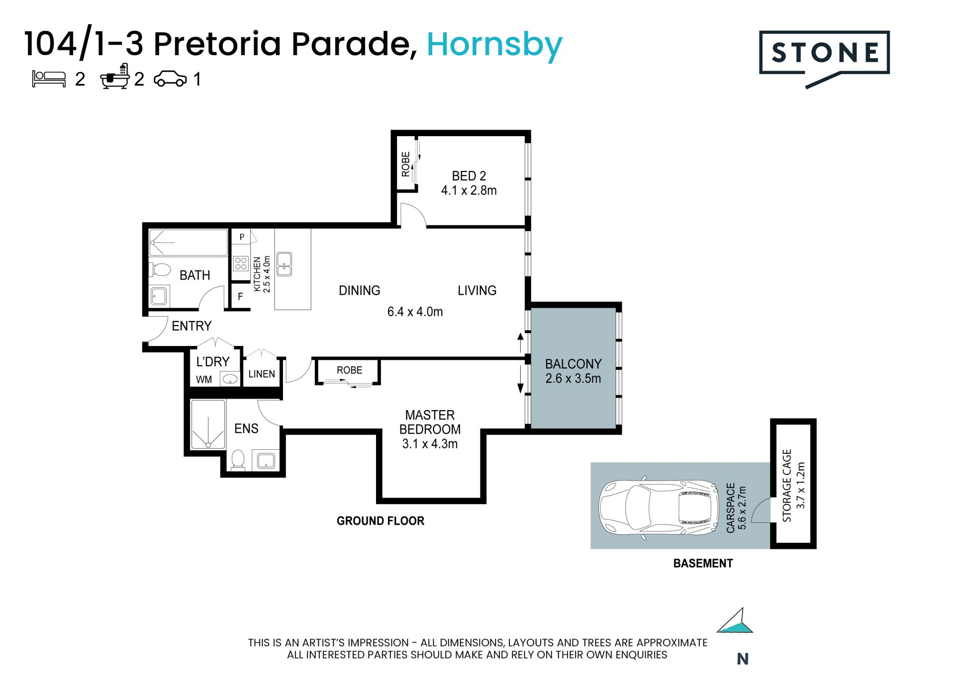 Contemporary apartment steps to Hornsby hub