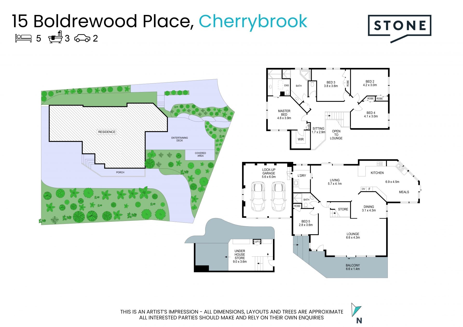 Treetop entertainer of verdant vistas, perfectly placed for schools