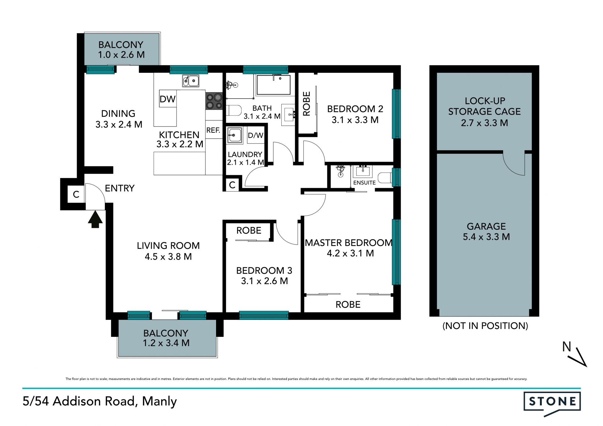 Designer living, harbour views and northeast sun