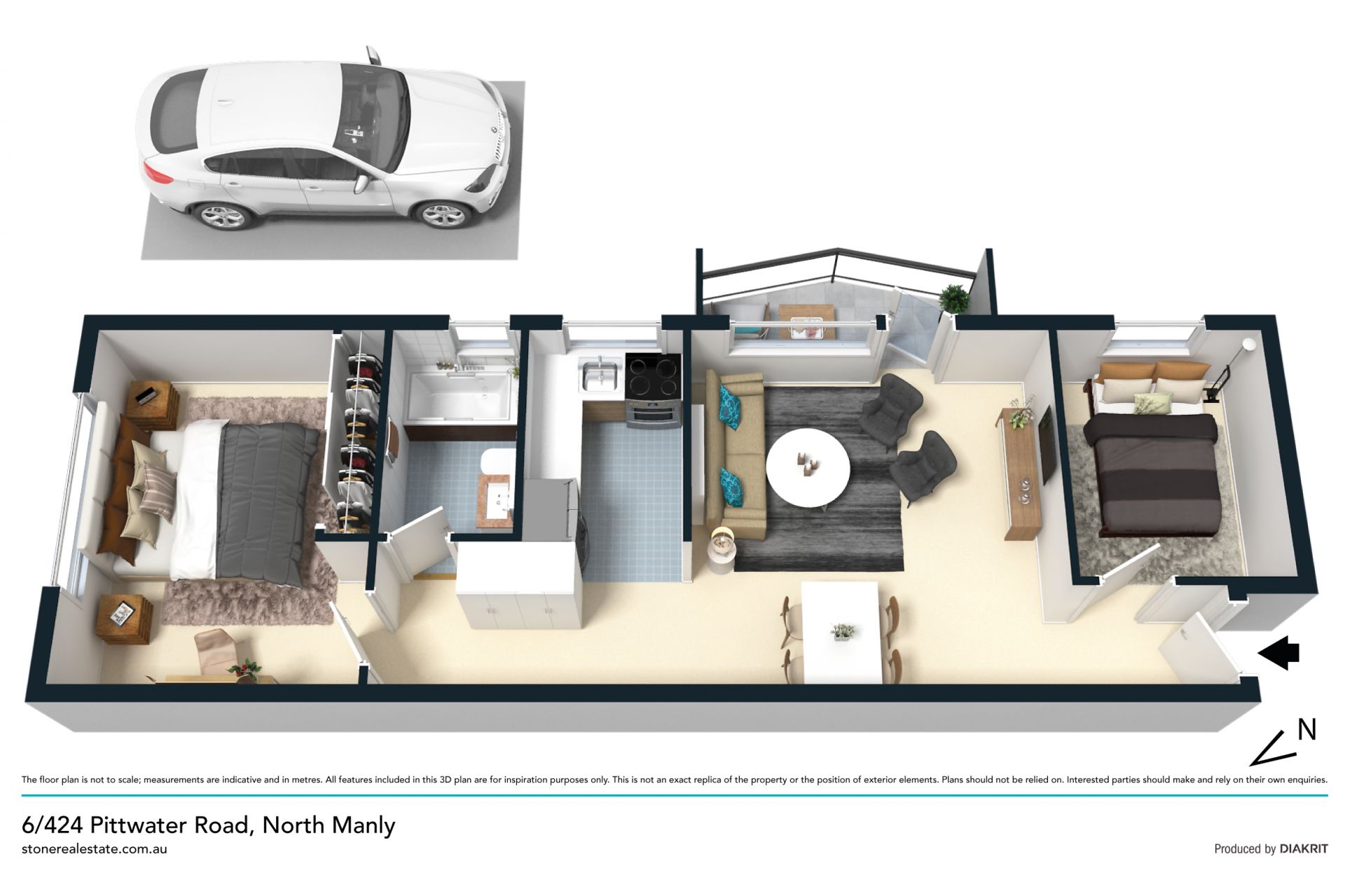 Stylish lifestyle apartment in central location