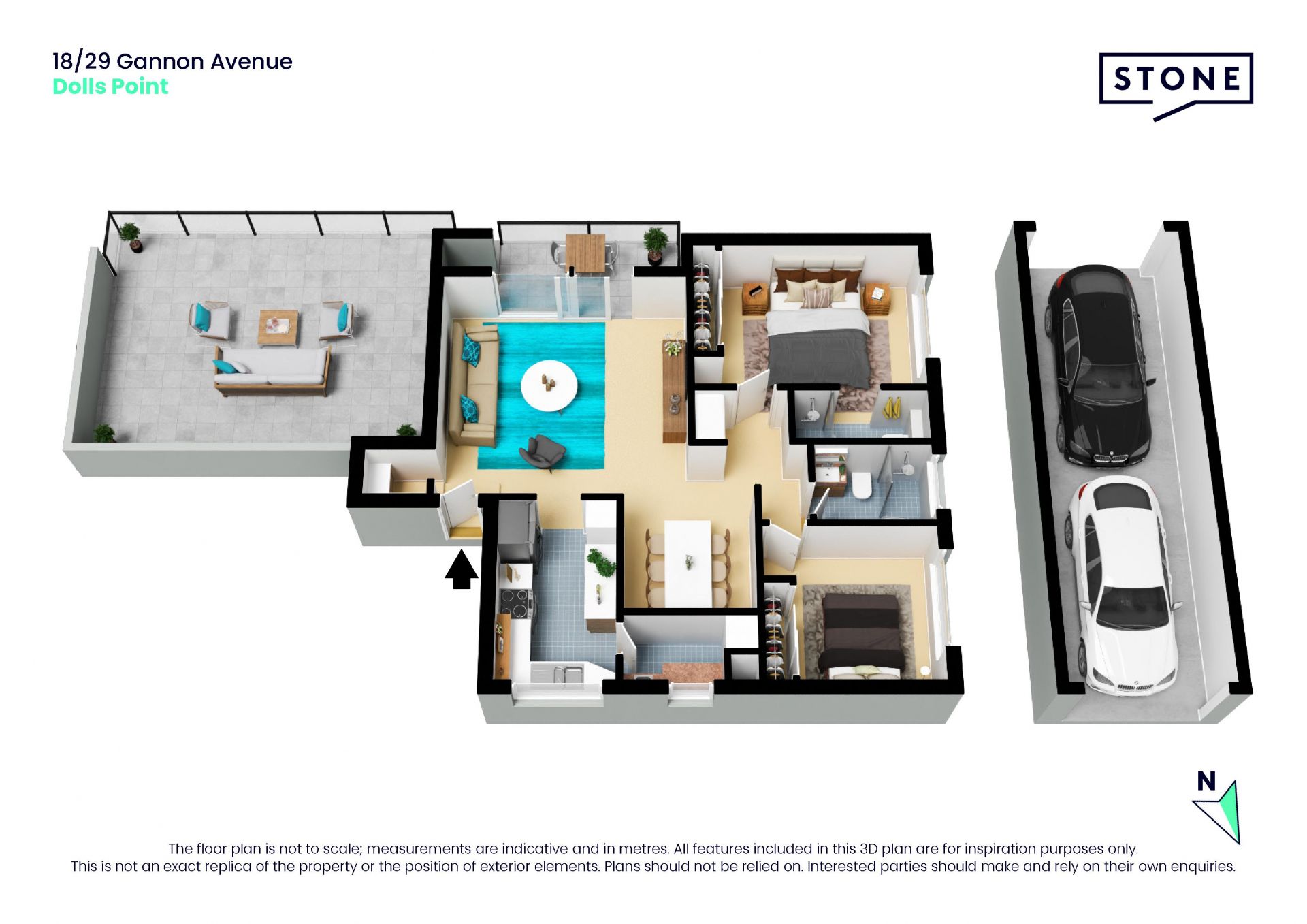 Signature style with a private rooftop