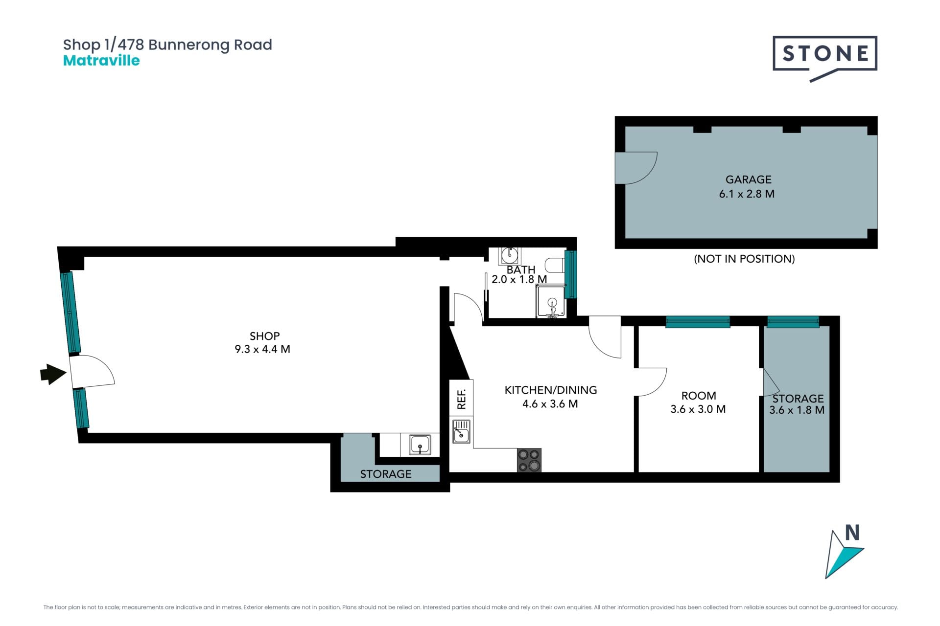 SHOP/RESIDENCE 95m² WITH REAR LANE GARAGE – PRIME MAIN ROAD LOCATION