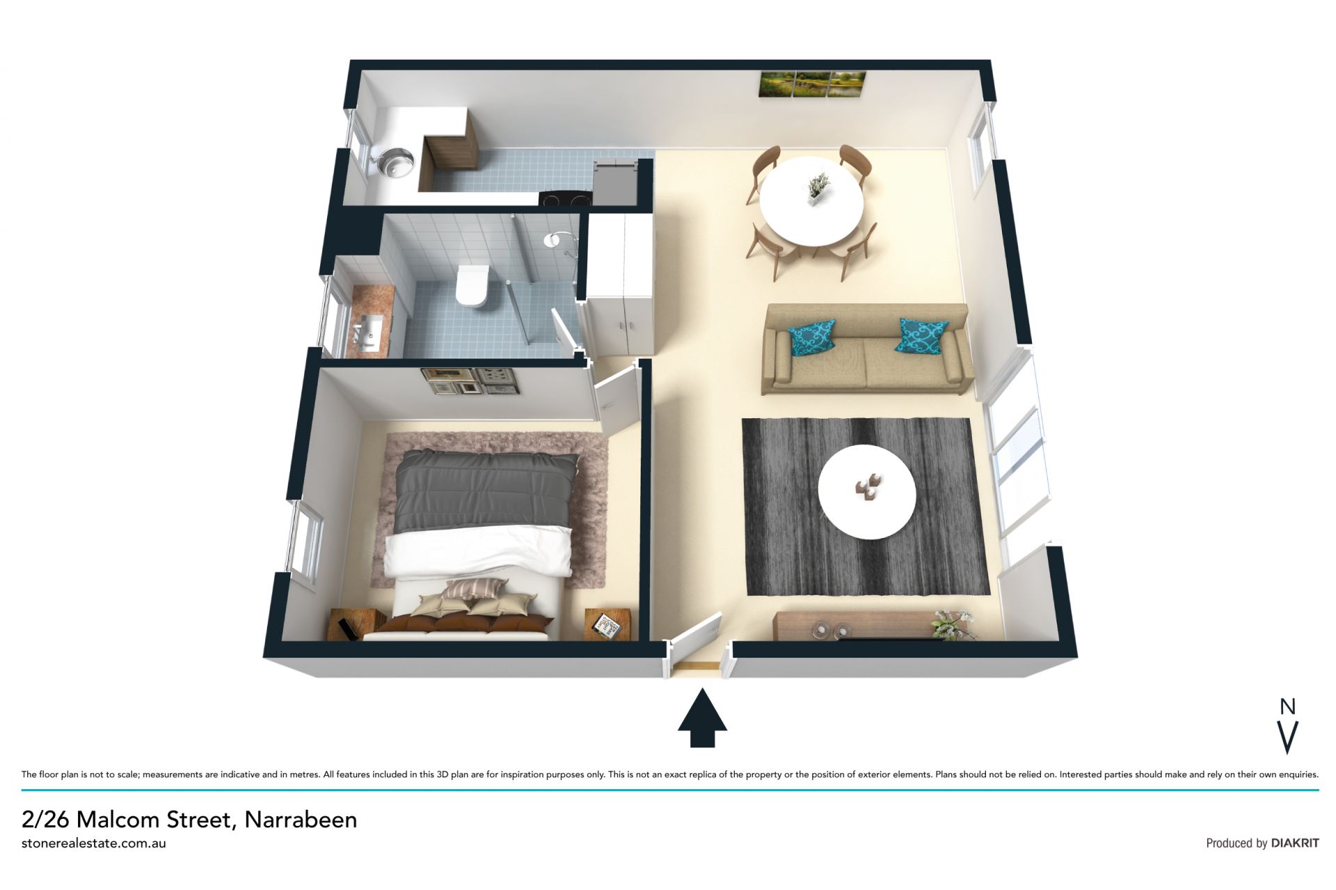 Updated apartment in top location