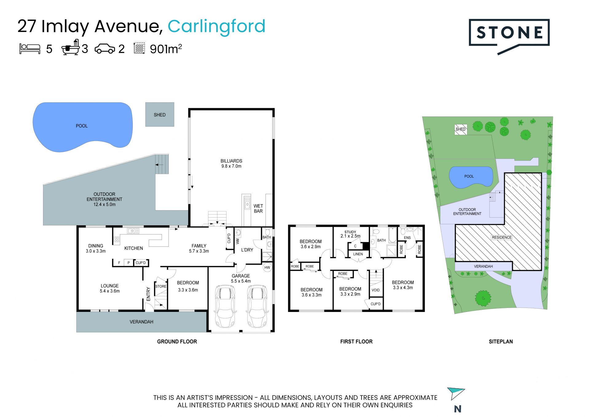 Freshly updated spacious family entertainer