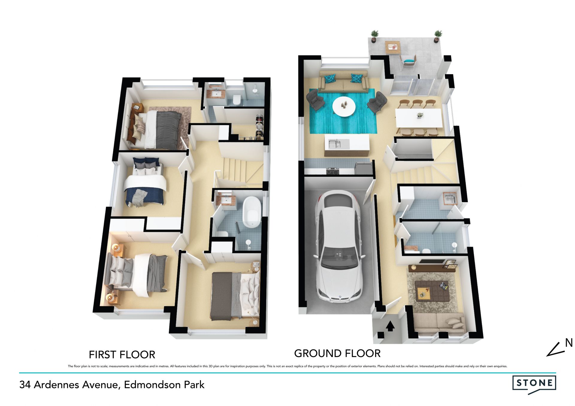 Designer near-new family residence