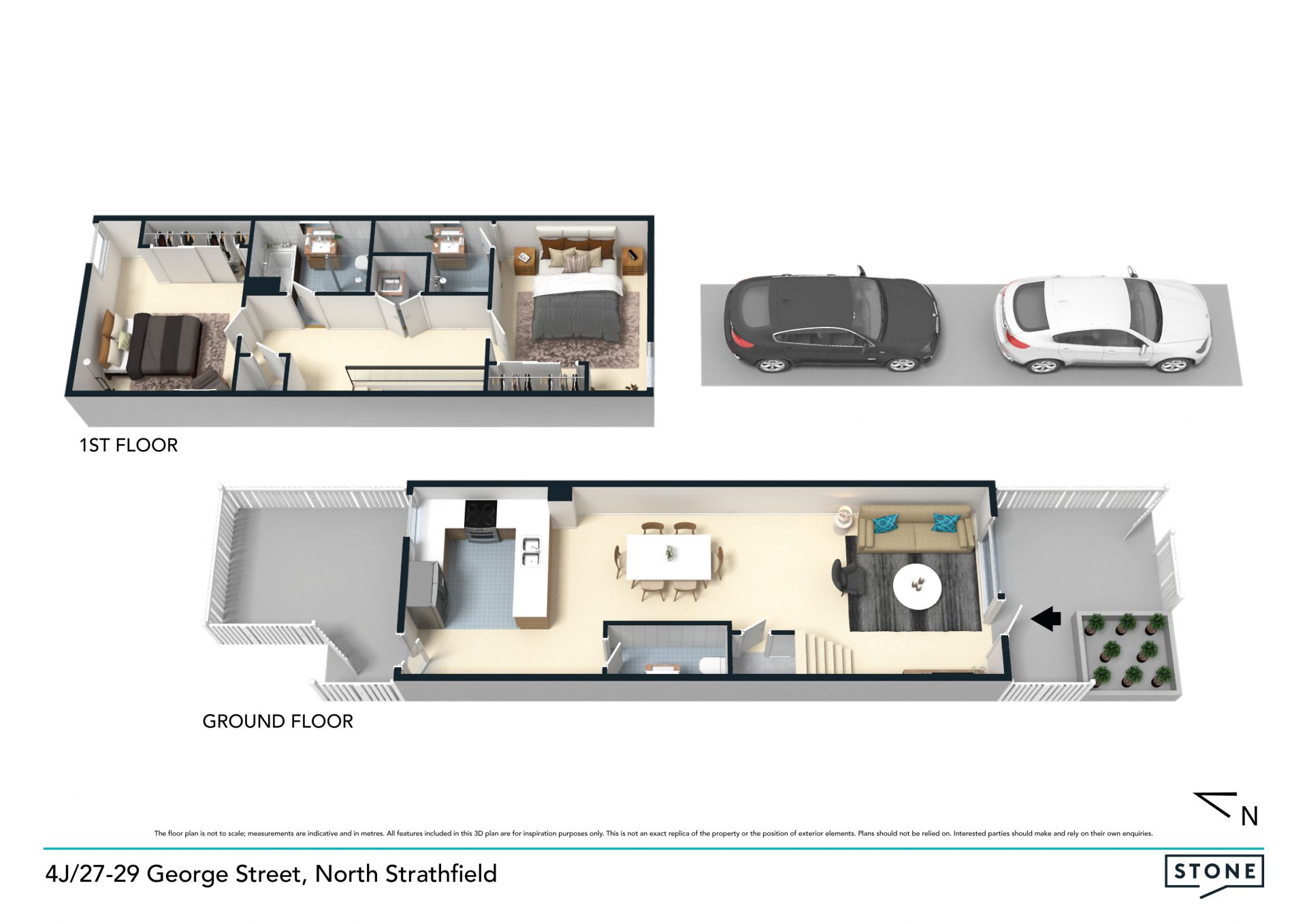 Outstanding townhouse style apartment