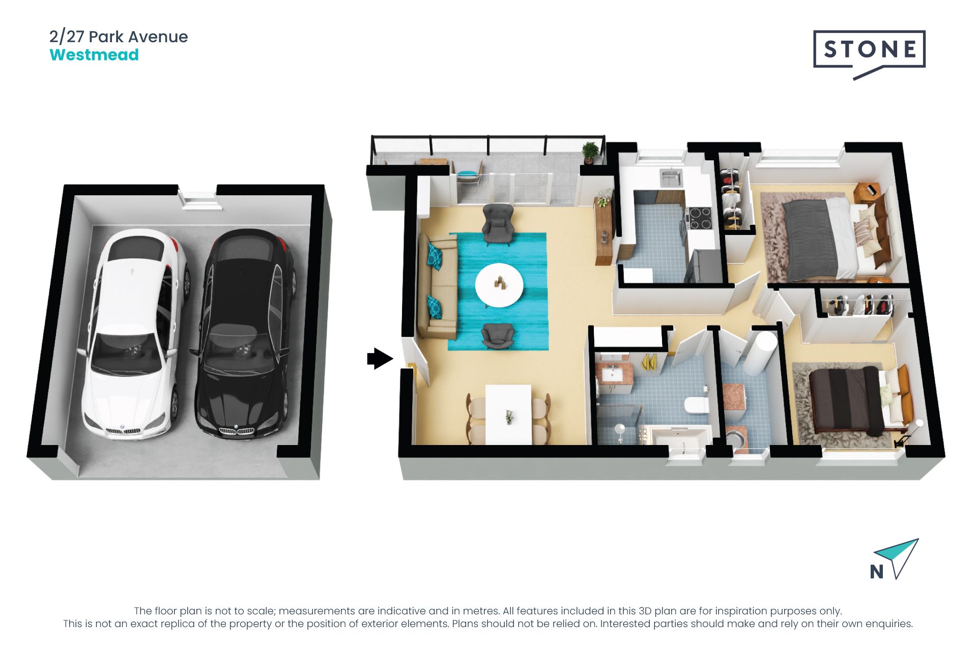 Stylish 2 bedroom apartment opposite Parramatta Park