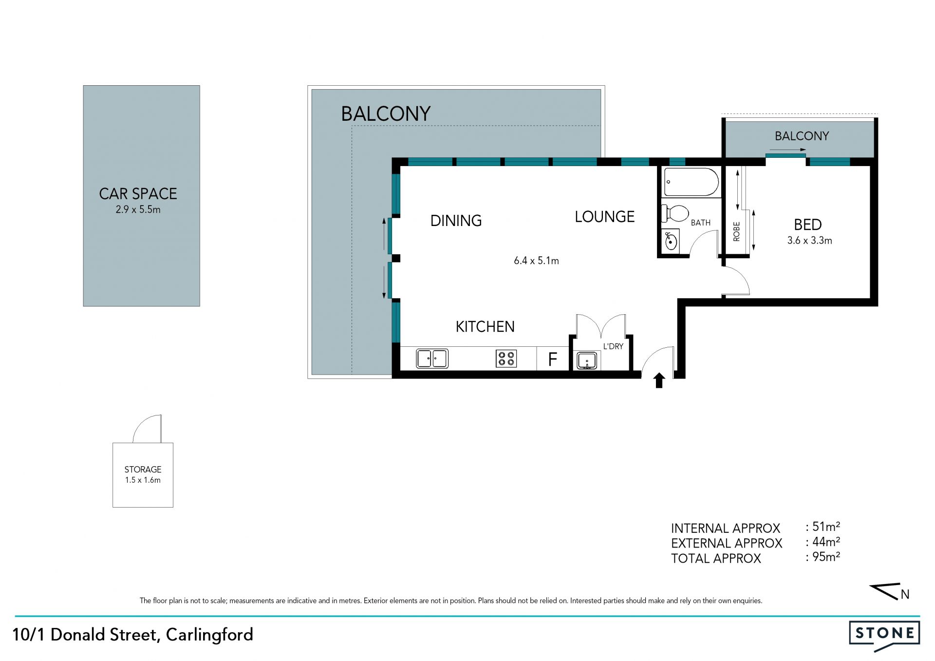 North facing, sub-penthouse apartment with treetop district views