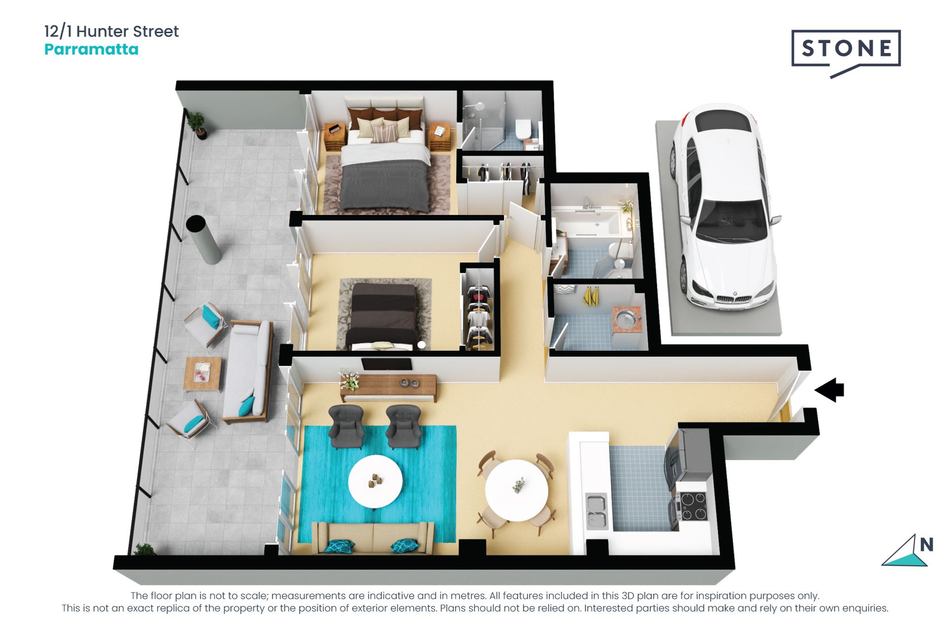 Elevated northerly aspect with open plan living