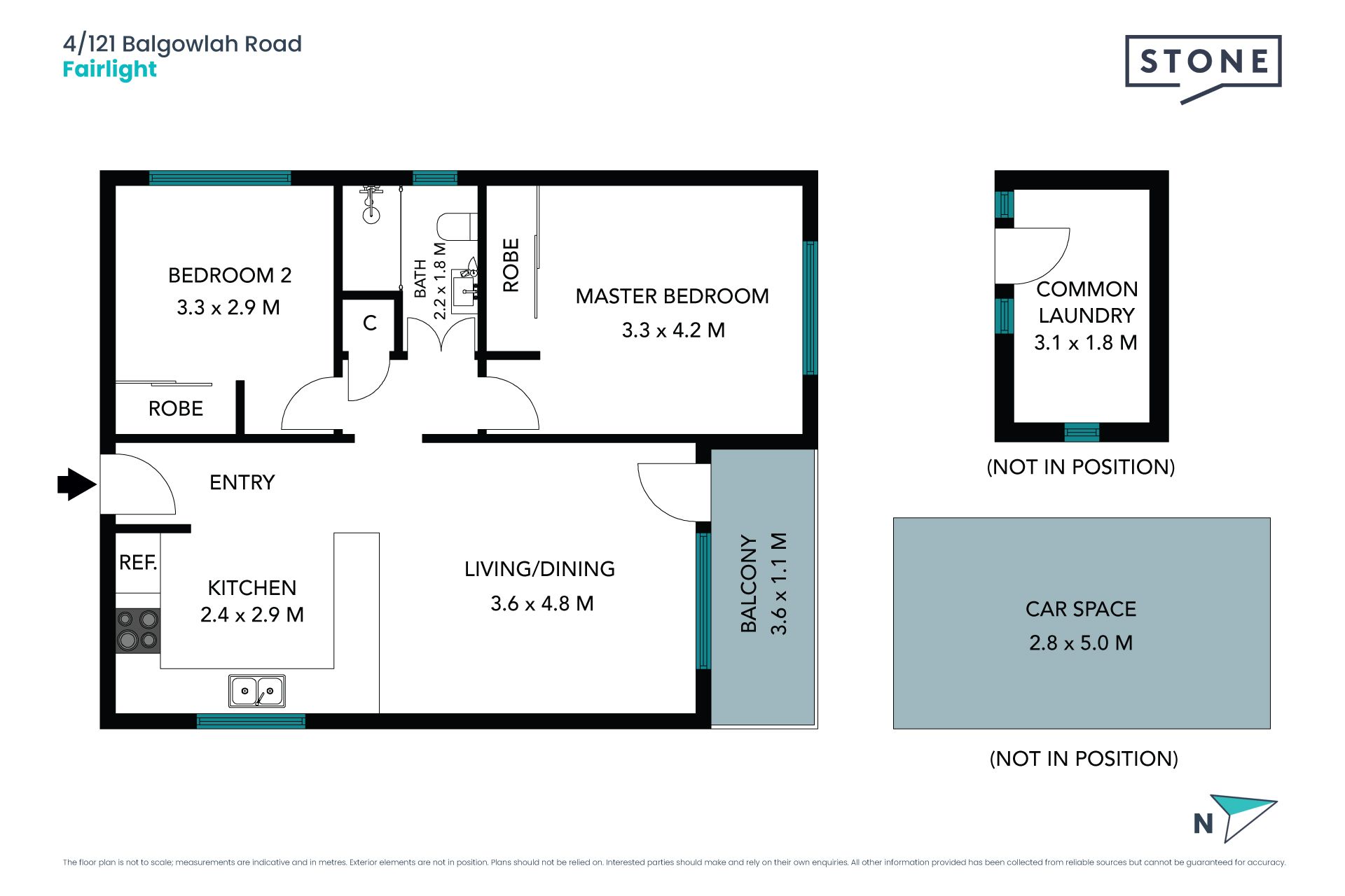 Updated character apartment with leafy north views
