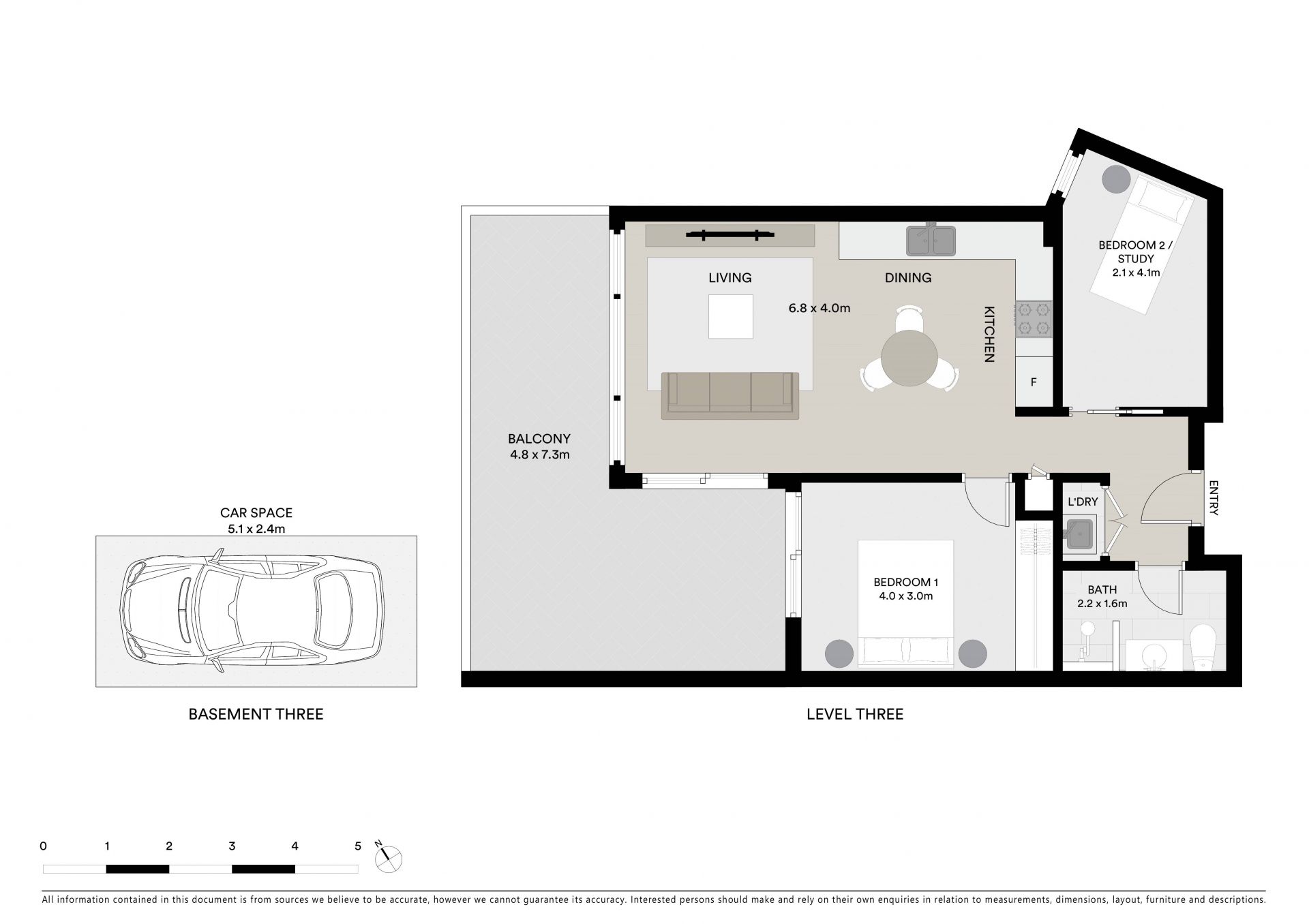 North west facing apartment in secure modern complex