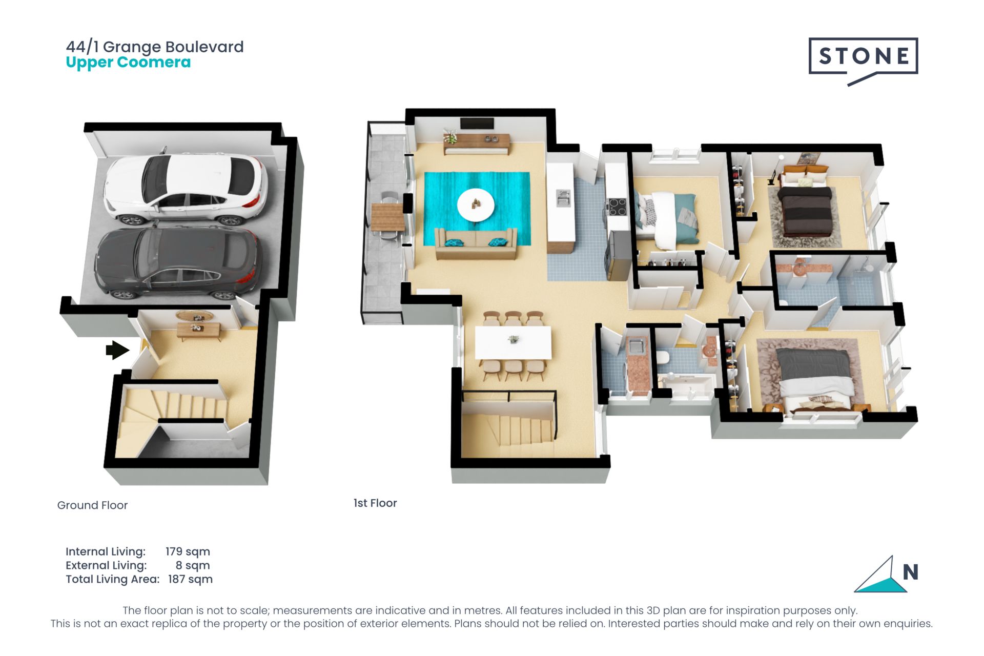 Spacious Townhouse with views of the Gold Coast Skyline!!