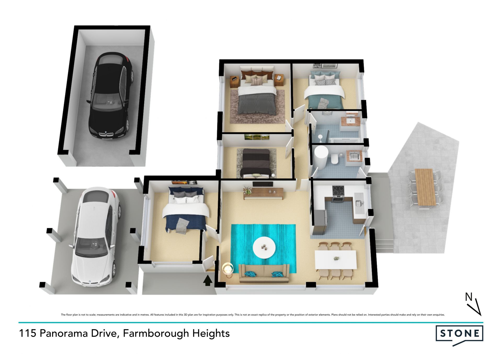 Potential filled home set on level 556sqm block