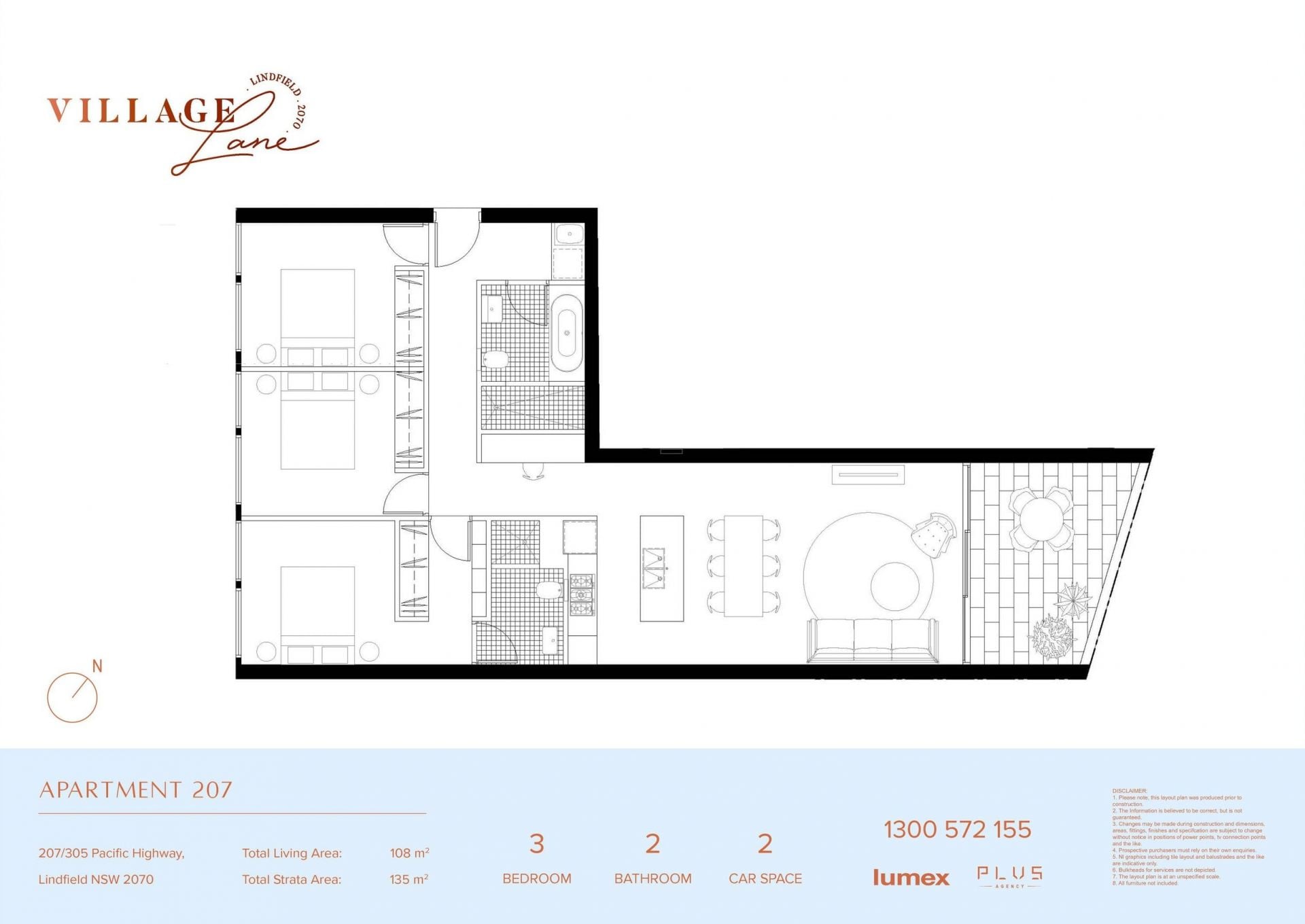 Modern rear-facing apartment in prime Lindfield location