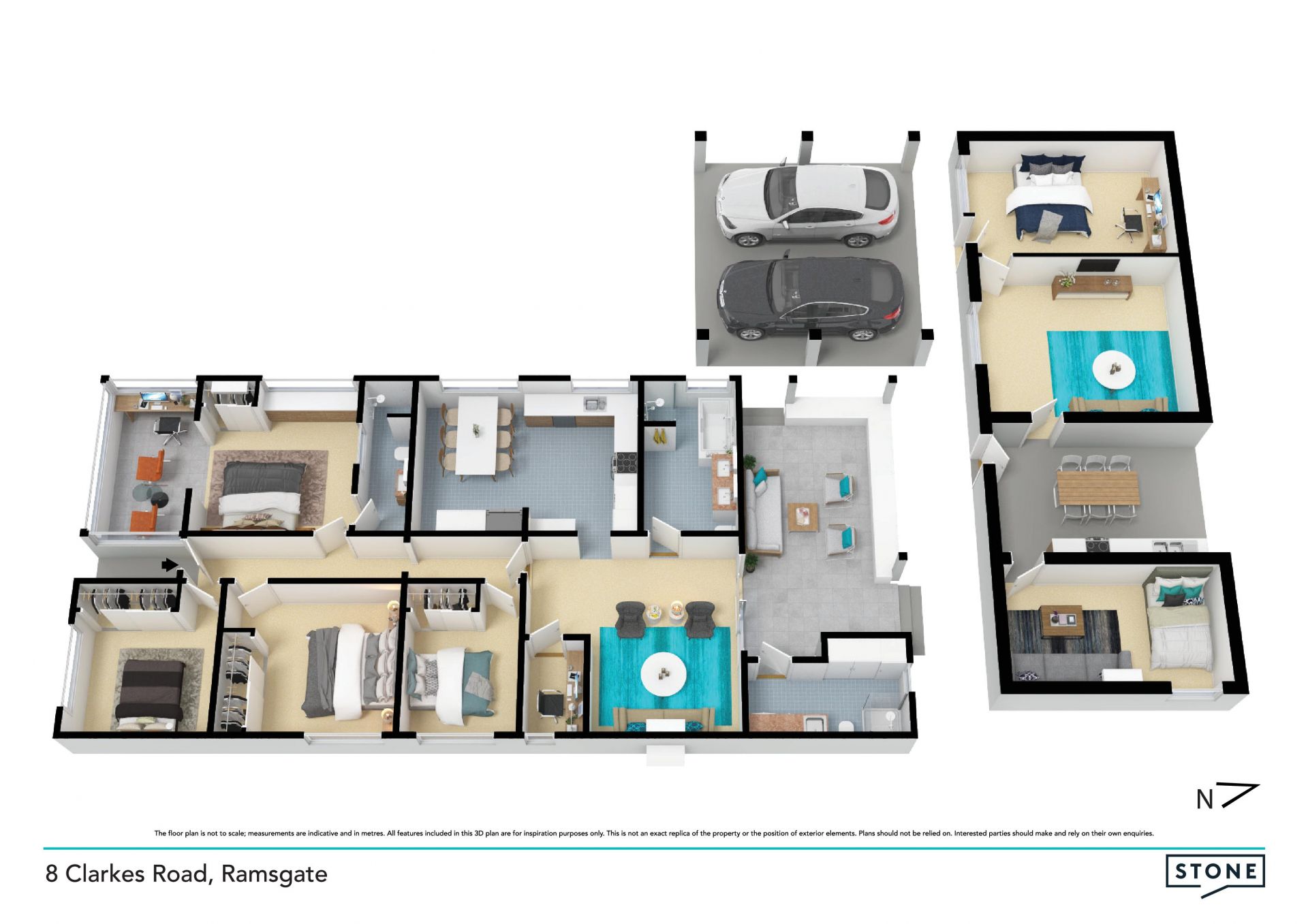 Spacious family home with separate guest residence