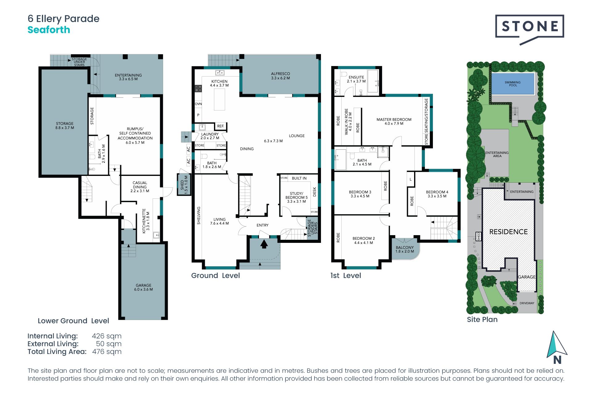 High end style and sophistication with perfect northerly aspect