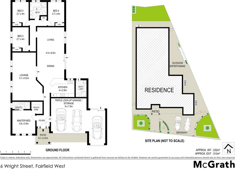 North facing single level quality home near amenities