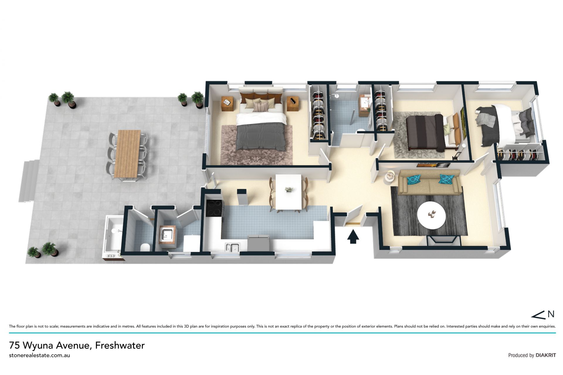 Stylish family living on North facing prime land