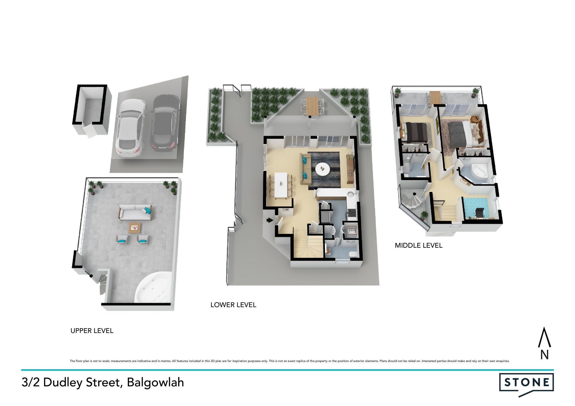 Ultra-convenient tri-level townhouse