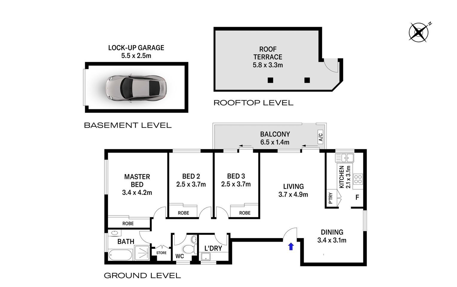 Modern 3-bedroom Unit in a Convenient Location