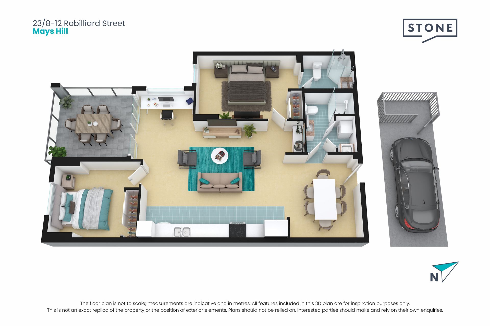 Modern 2-Bedroom Apartment in Prime location