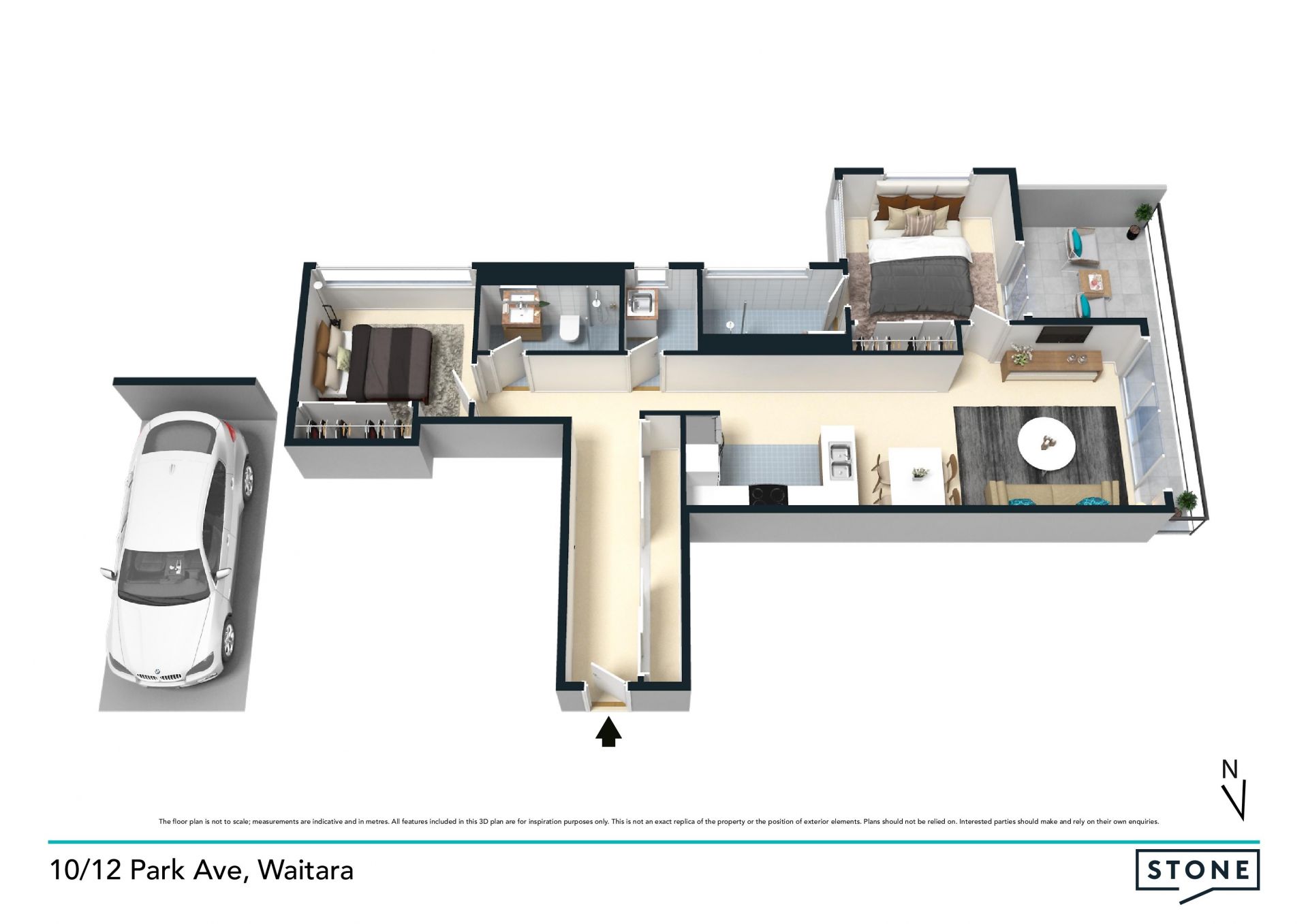 Two bedroom apartment in sort after location