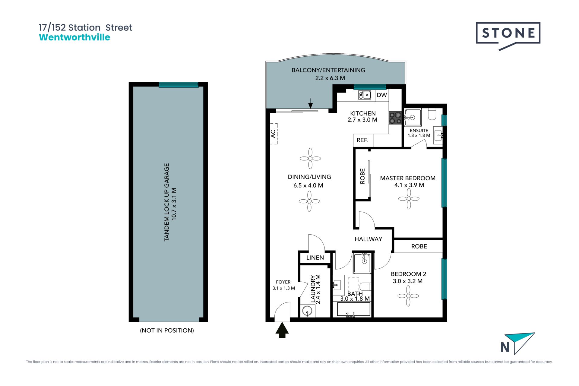 Two Bedroom Unit in Great Location