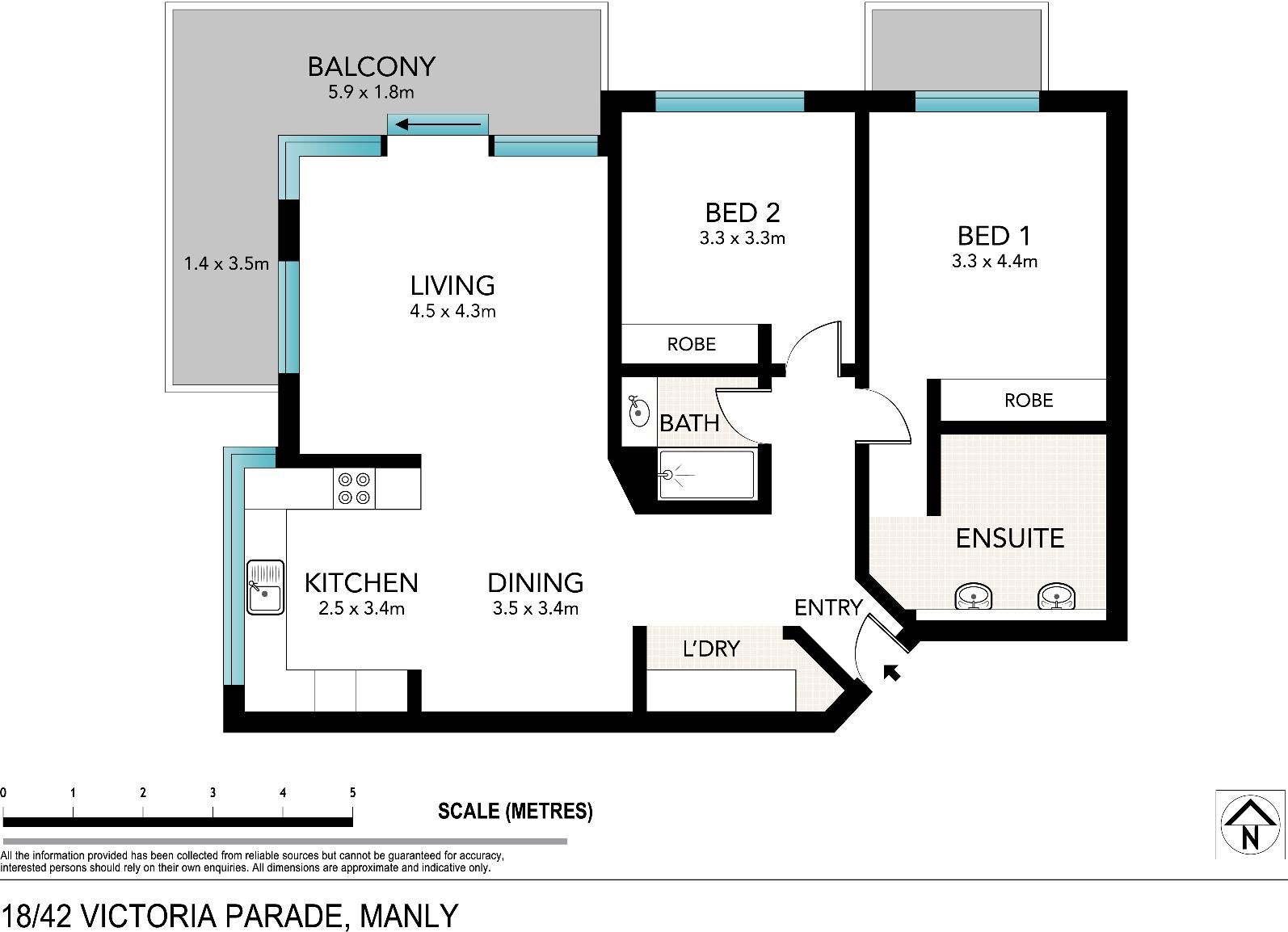 Designer living only 100m from Manly Beach