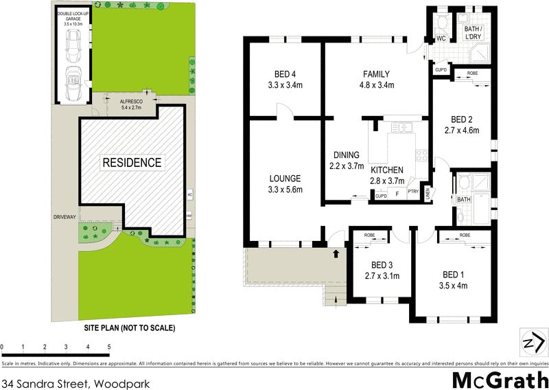 Single level family haven opposite a park