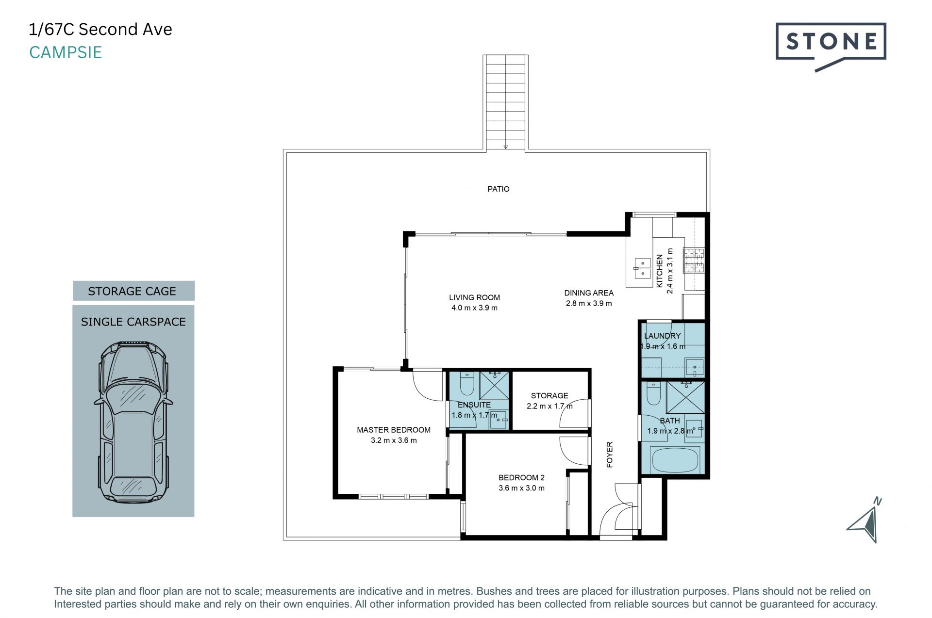 Modern Apartment with Large Courtyard