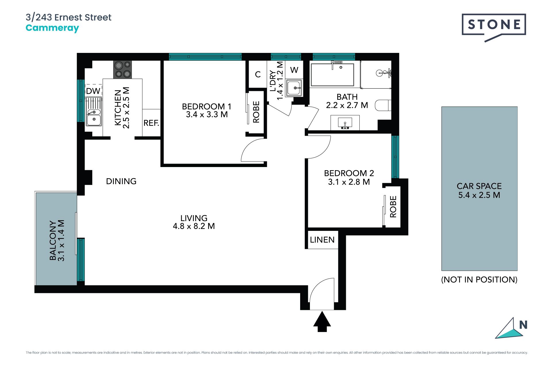Spacious Light Filled Apartment