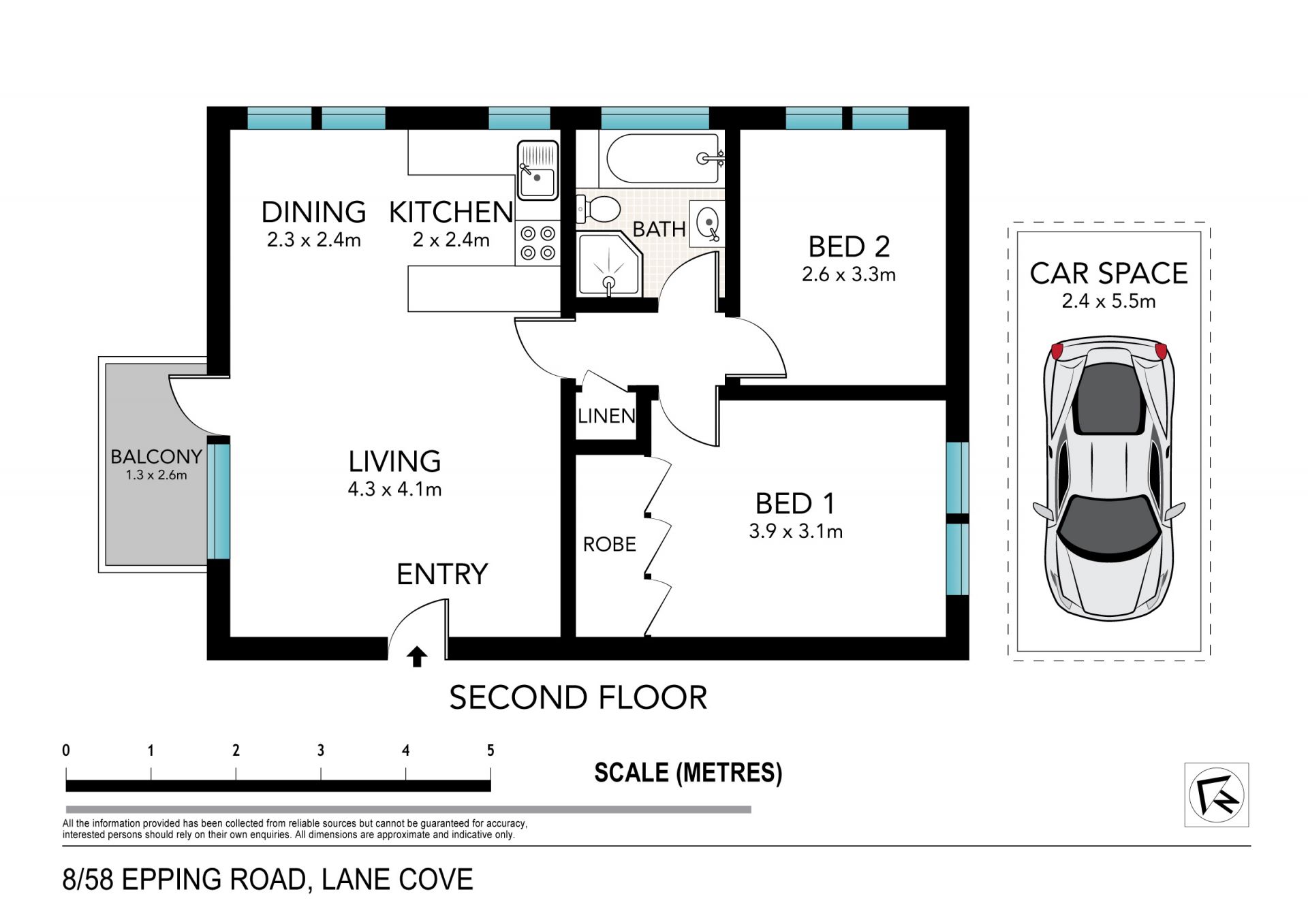 Top floor position with smart modern appeal