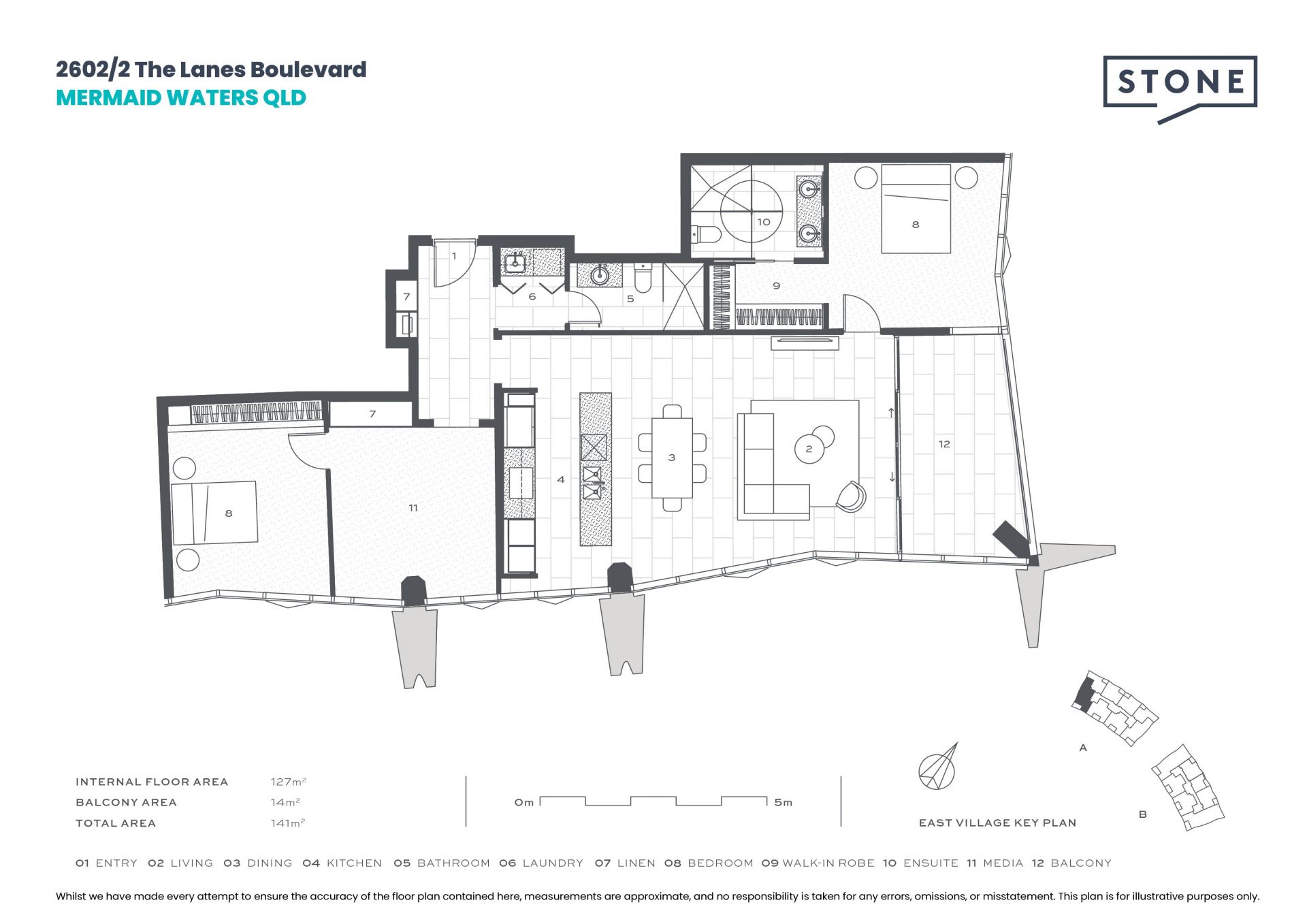 141sqm Apartment at The Lanes with 2 Bedrooms + MPR