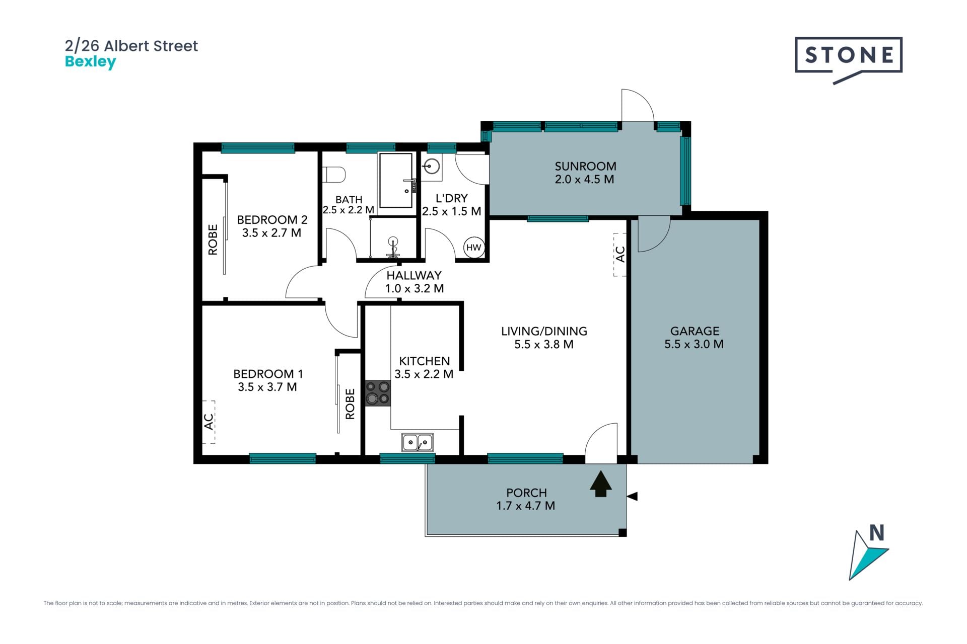 Spacious Two-Bedroom Villa with Private Courtyard