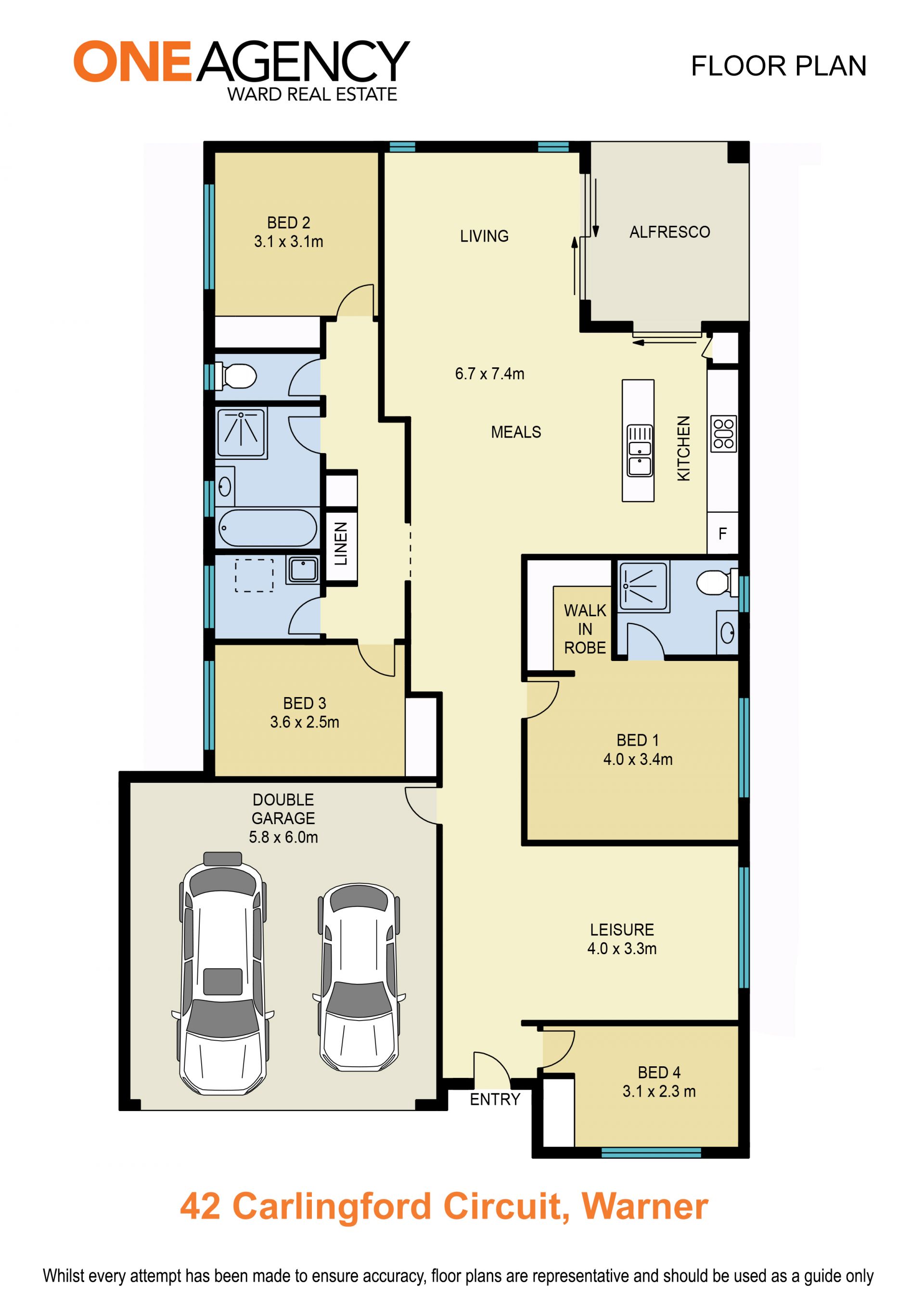 MODERN 4 BEDROOM - LOW MAINTENANCE