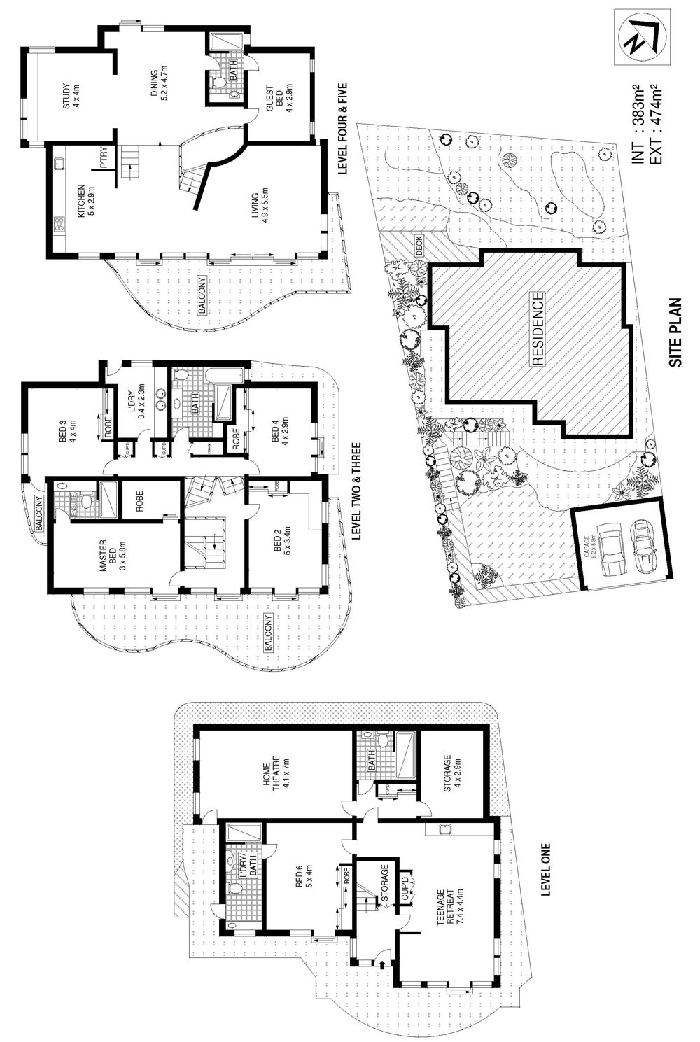 Top floor offers open plan interactive flexibility