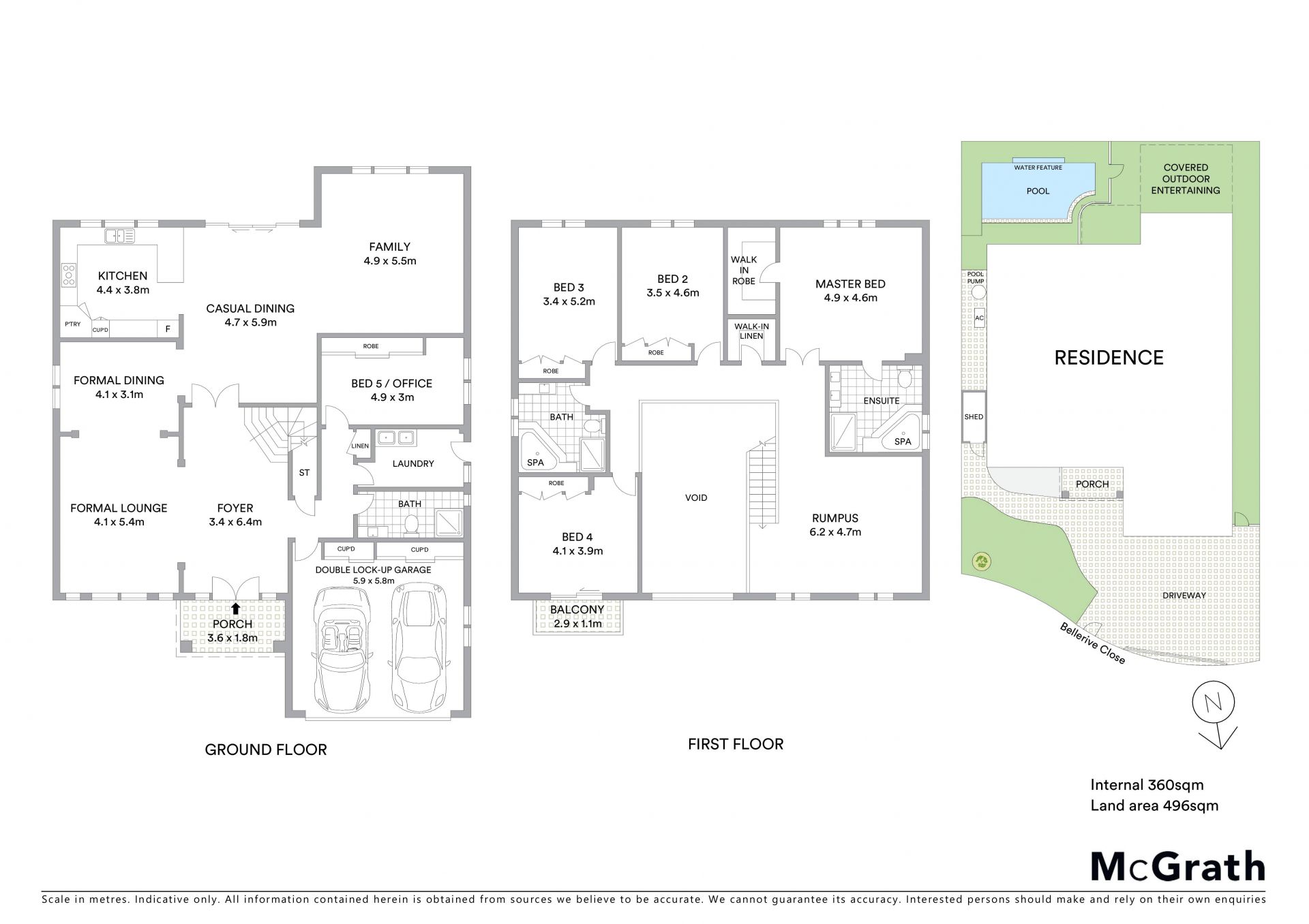 Stunning custom built family home in quiet setting