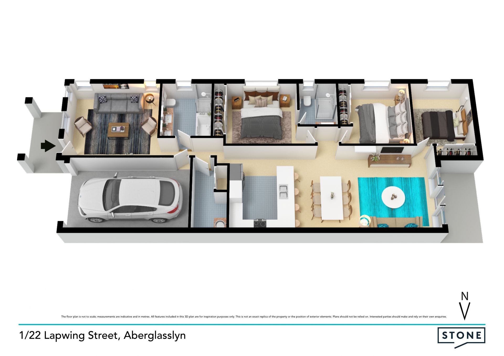 Modernly appointed Torrens-tile duplex