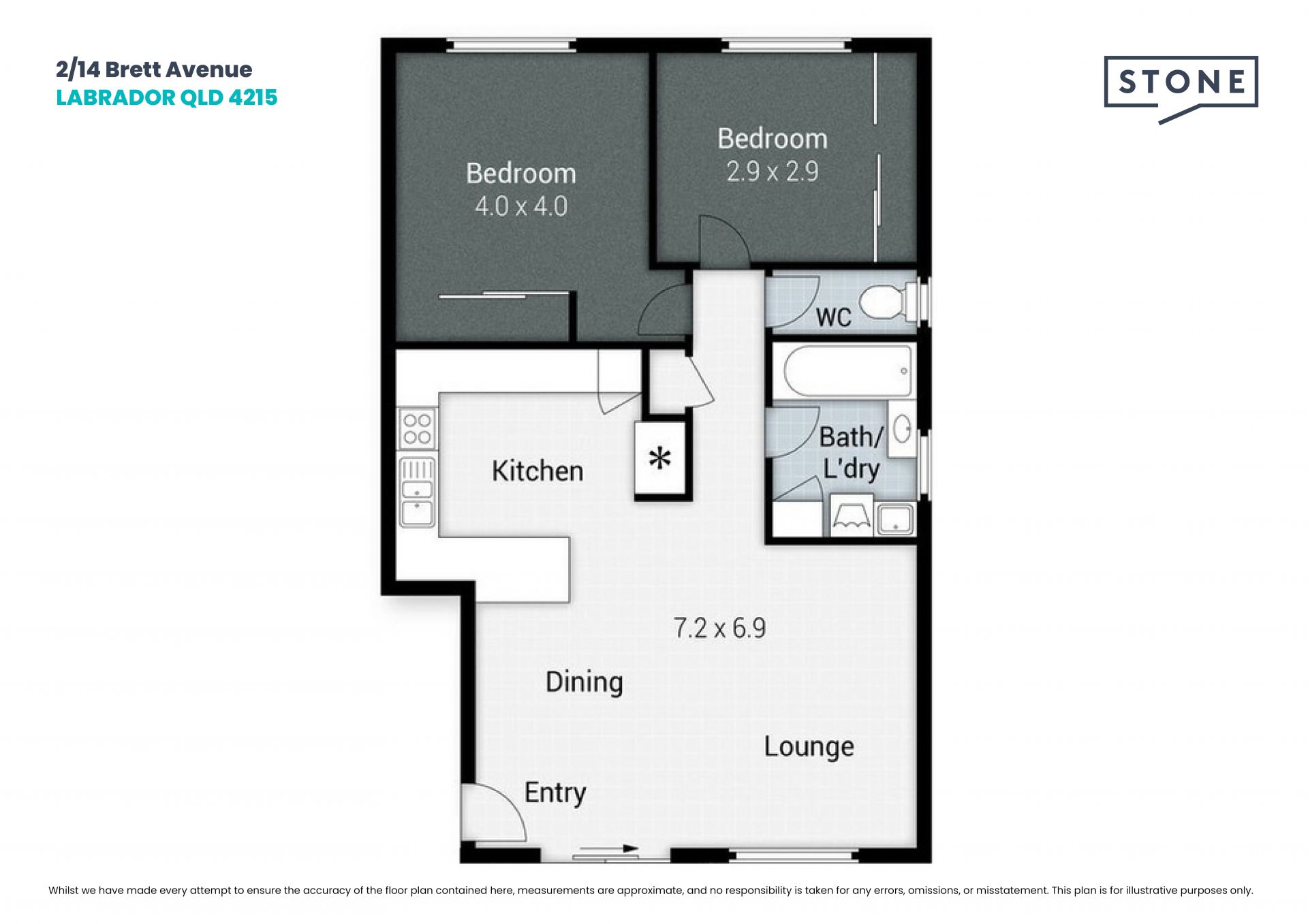 Spacious Ground Floor Apartment – Walk to the Broadwater