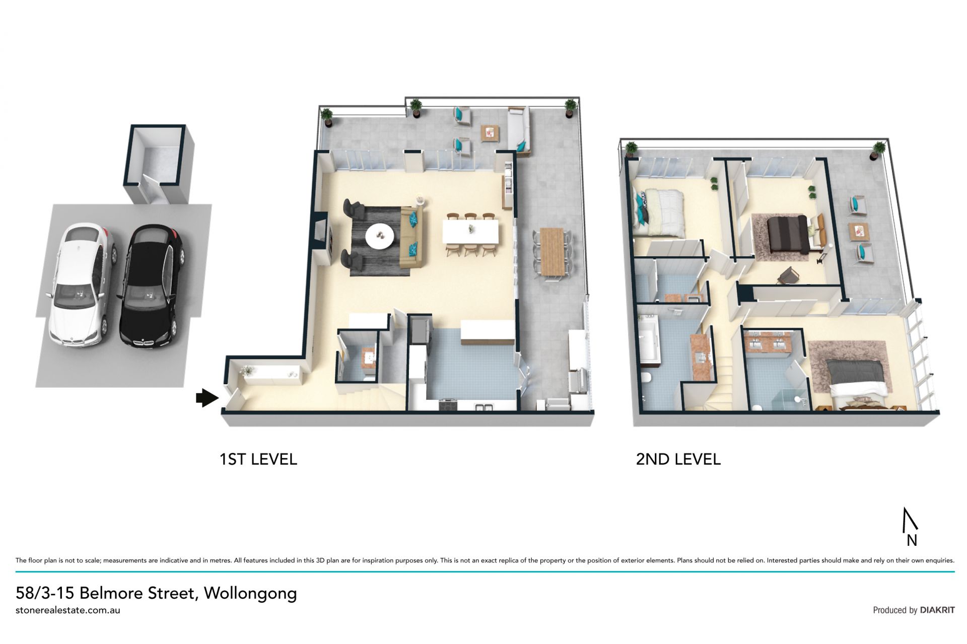 Stylishly modernised retreat in penthouse position