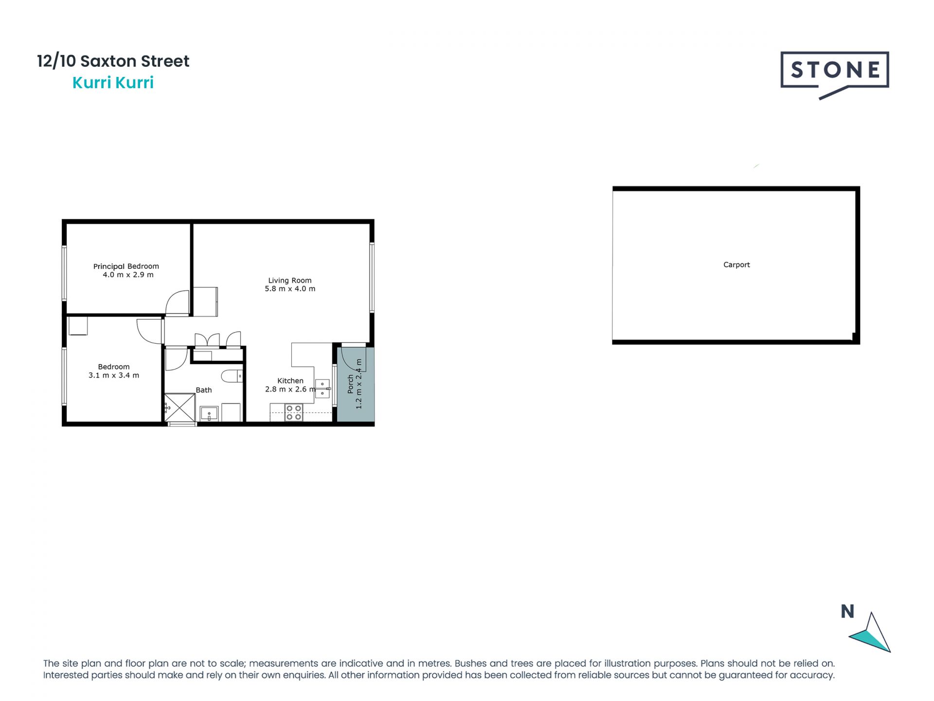 Peaceful inner-town two-bedroom single level villa
