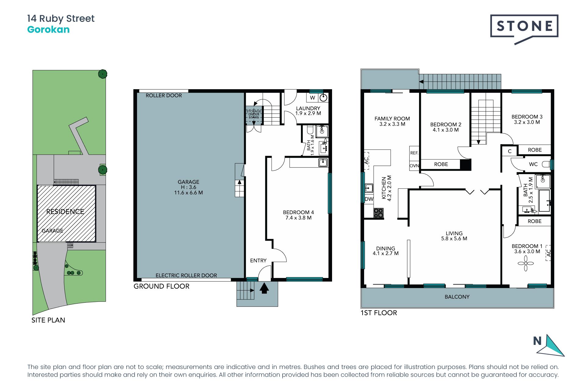Four car garage - 651sqm block