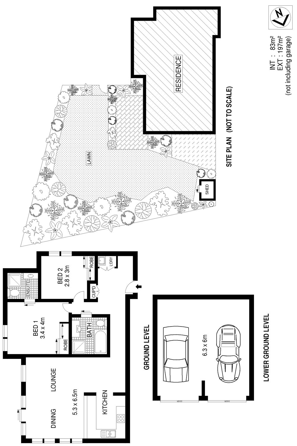 Modern apartment with 197sqm of child friendly gardens