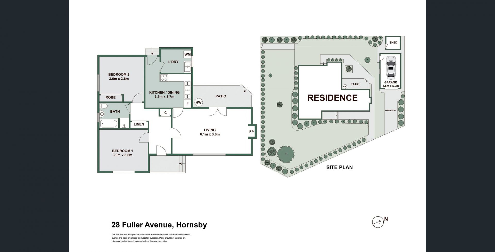 Updated two-bedroom home in prime location