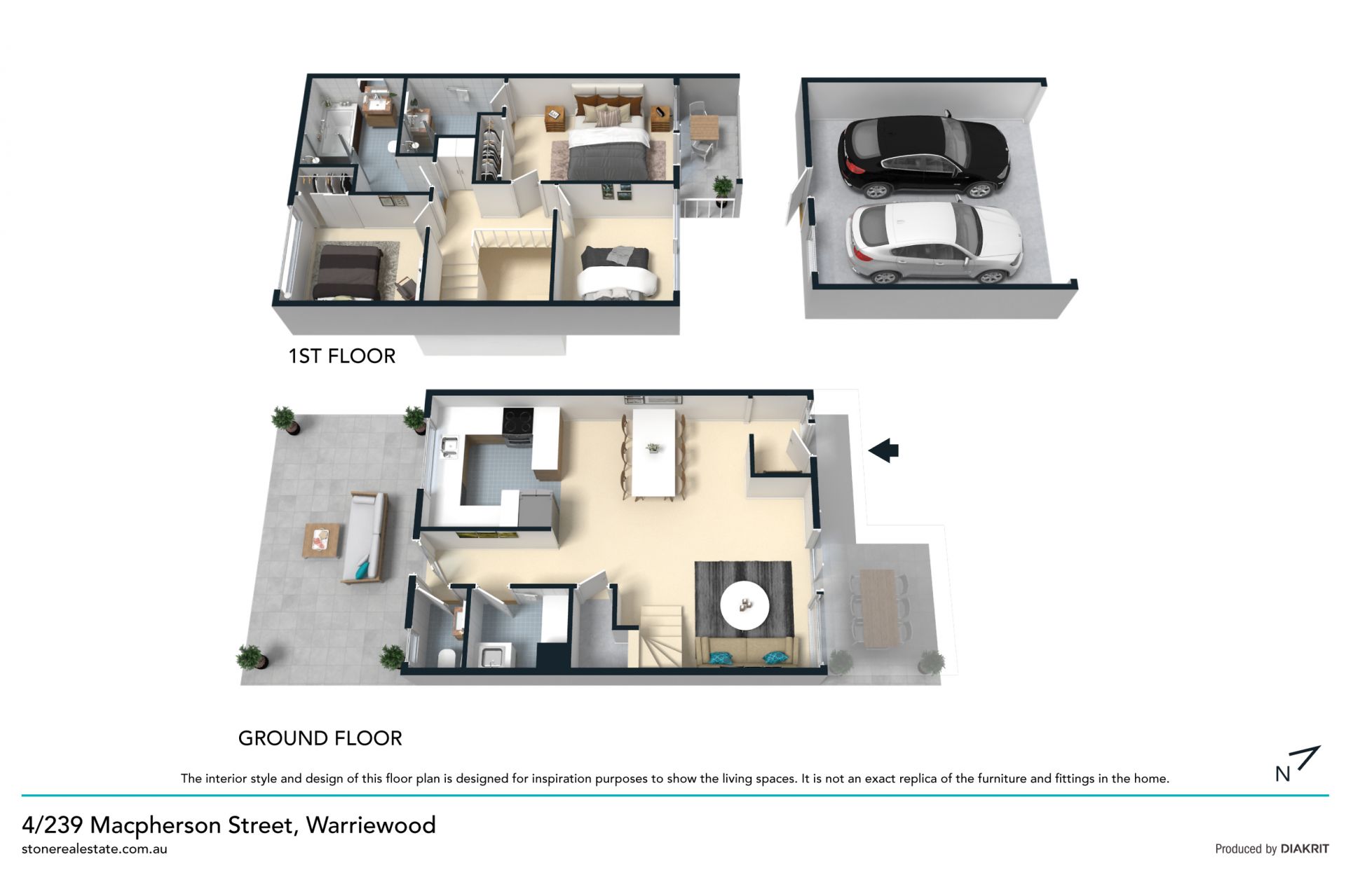 Peaceful, north facing townhouse